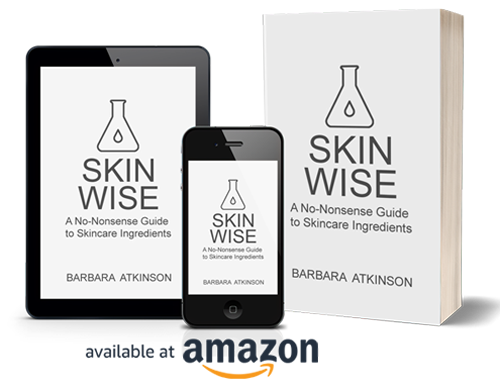 An image of the SKIN WISE book in paperback, Kindle tablet, and iPhone versions