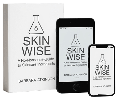 An image of the SKIN WISE book in paperback, Kindle tablet, and iPhone versions